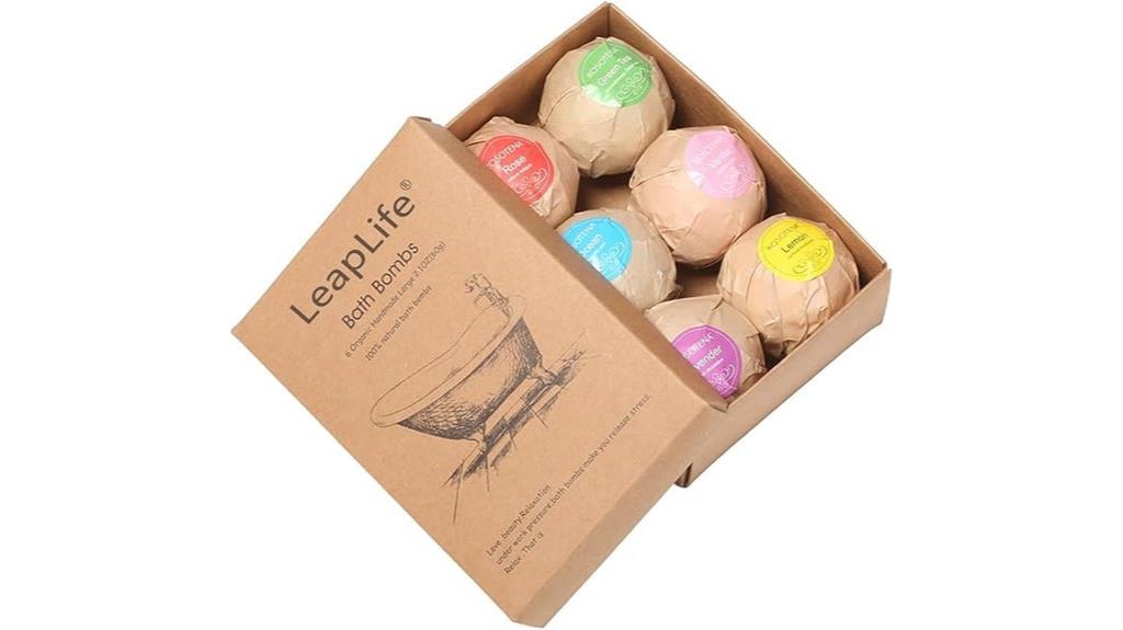 organic handmade bath bombs