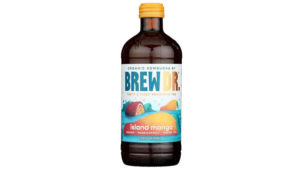 organic island mango kombucha