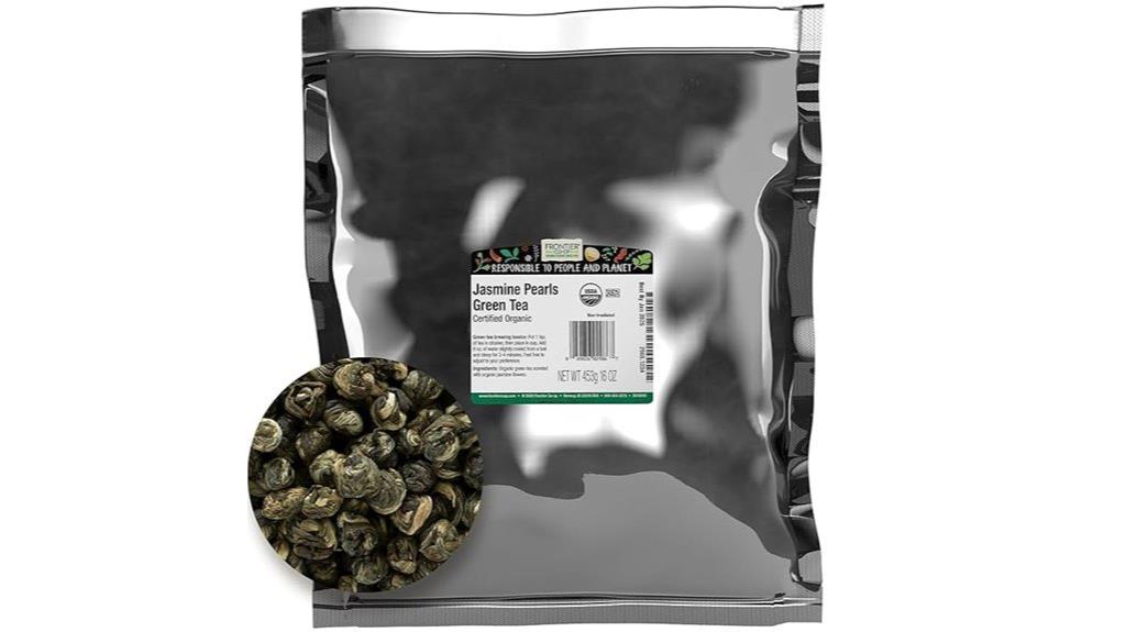 organic jasmine pearl green tea