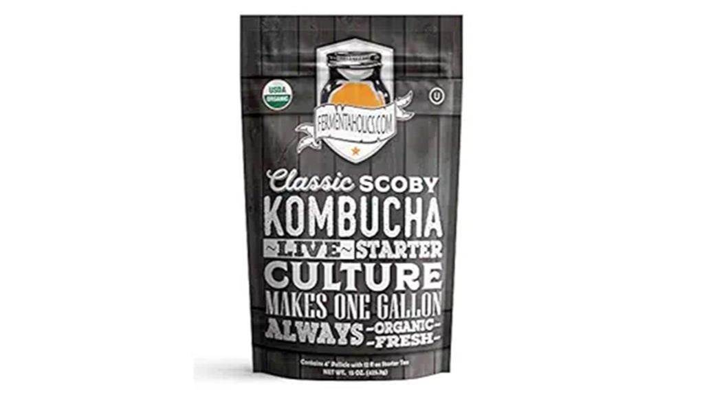 organic kombucha scoby included