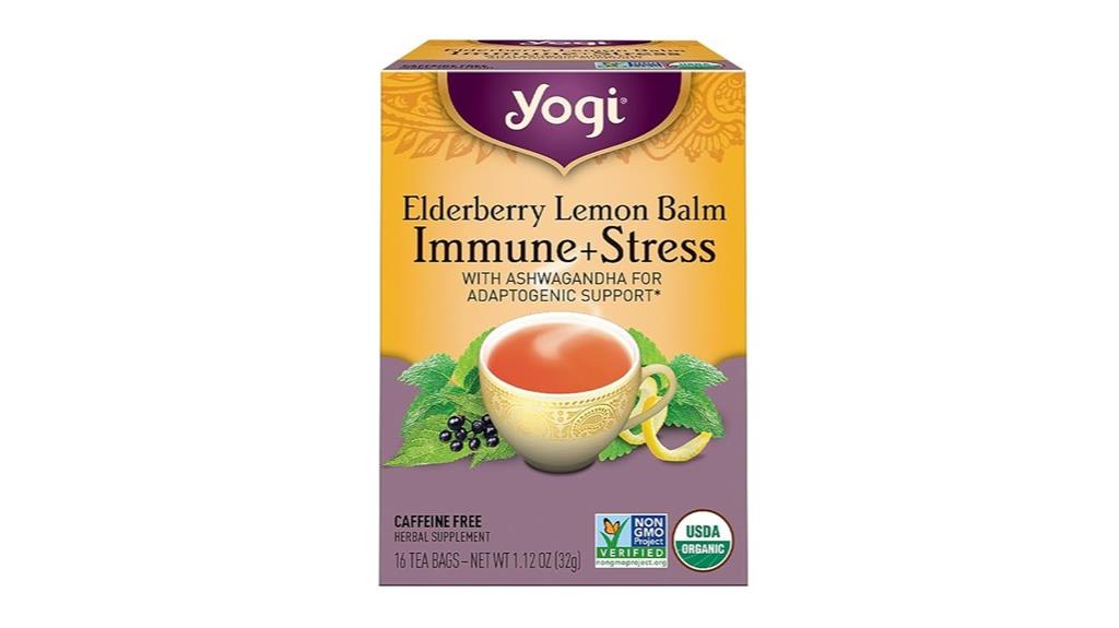 organic lemon elderberry tea
