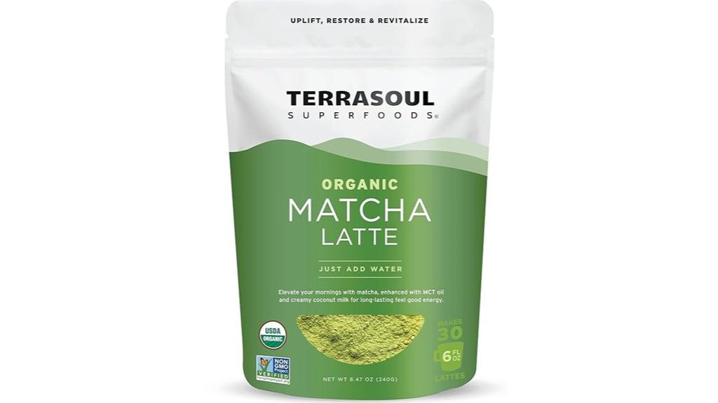 organic matcha latte powder