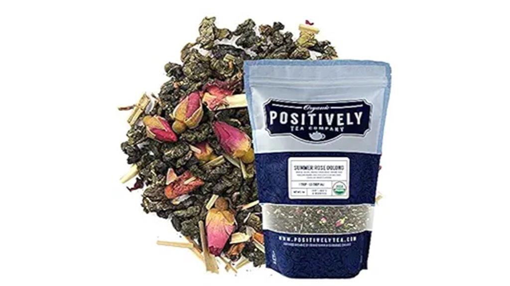 organic summer rose tea
