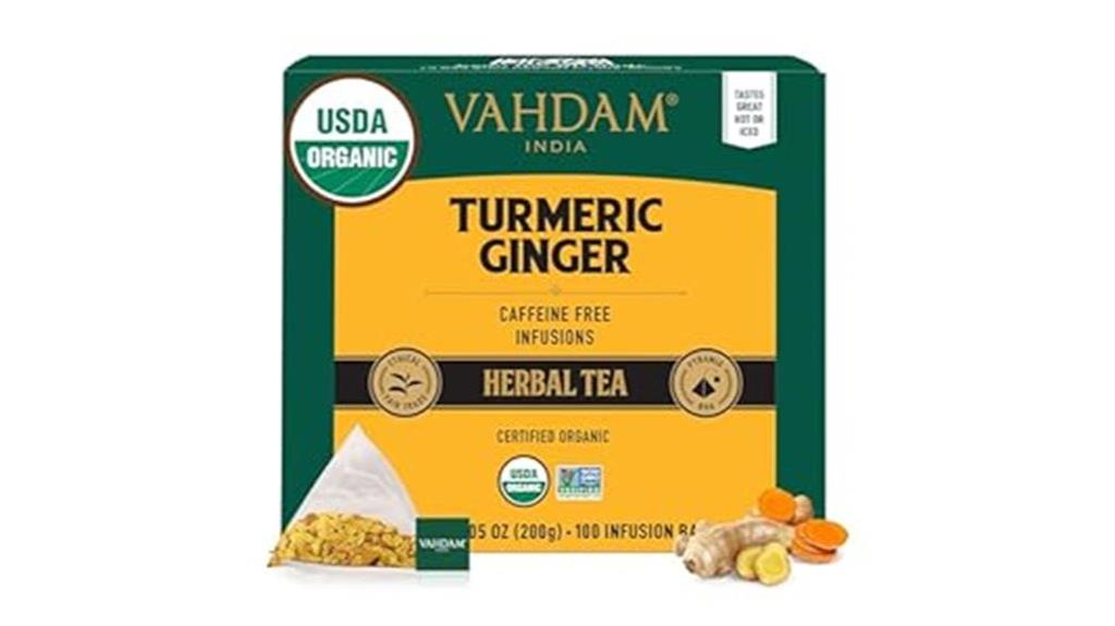 organic turmeric ginger tea