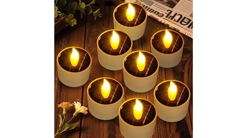 outdoor rechargeable solar candles