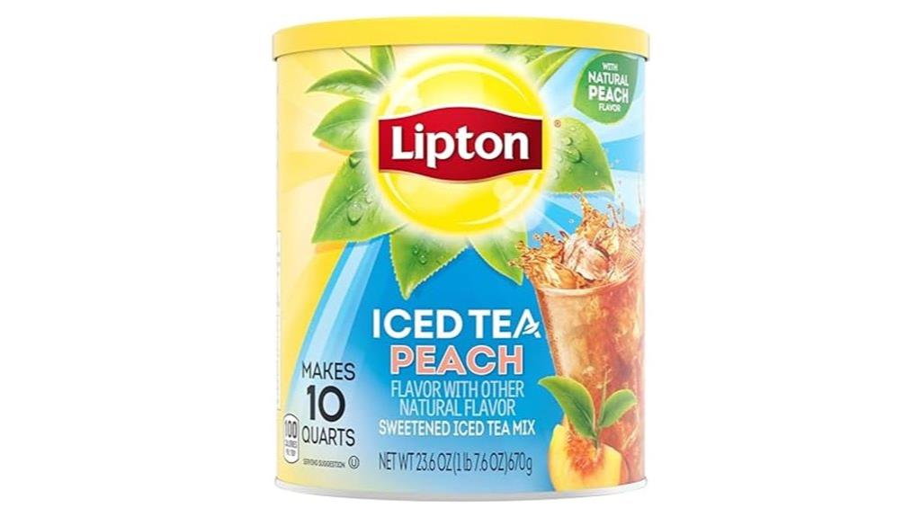 peach flavored iced tea
