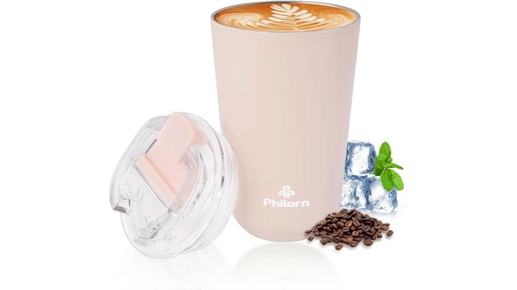 pink 12 oz insulated mug