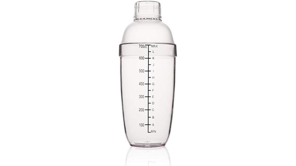 plastic cocktail shaker with scales