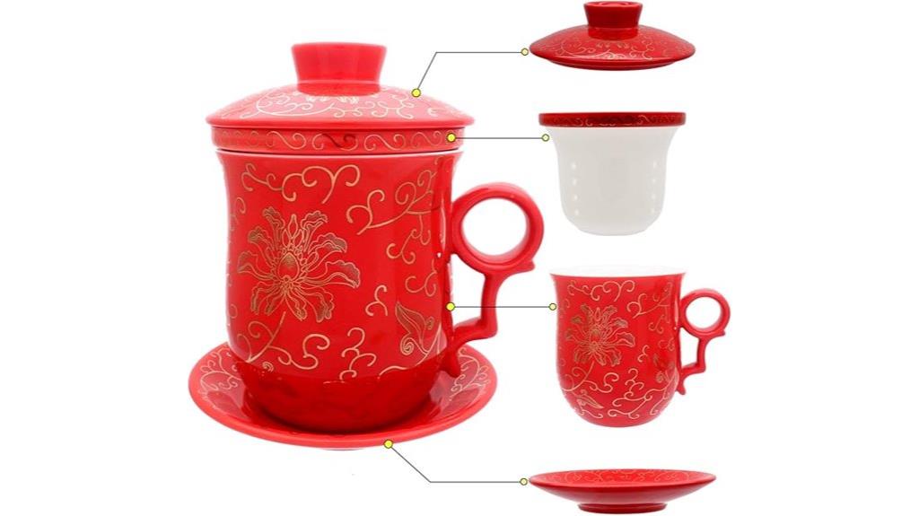 porcelain tea cup set