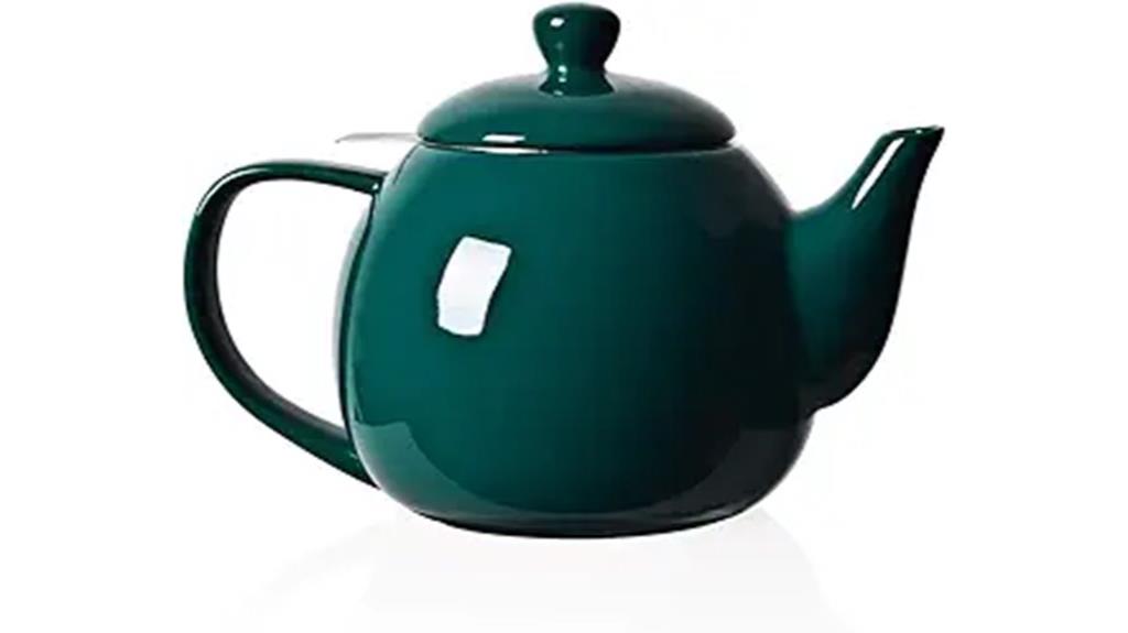 porcelain teapot with infuser