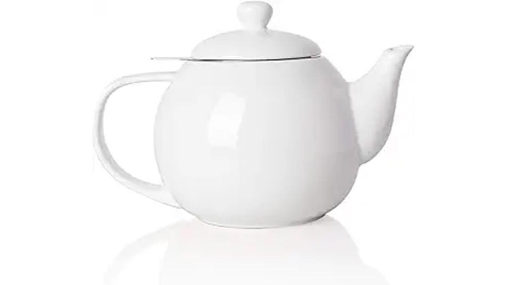 porcelain teapot with infuser
