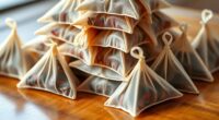 premium pyramid silk tea sachets