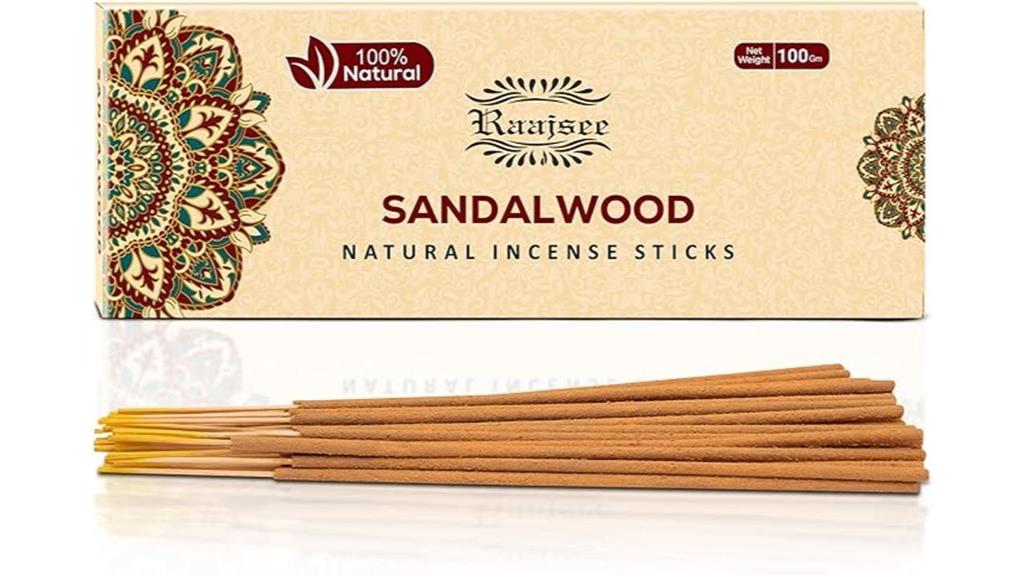 raajsee sandalwood incense pack