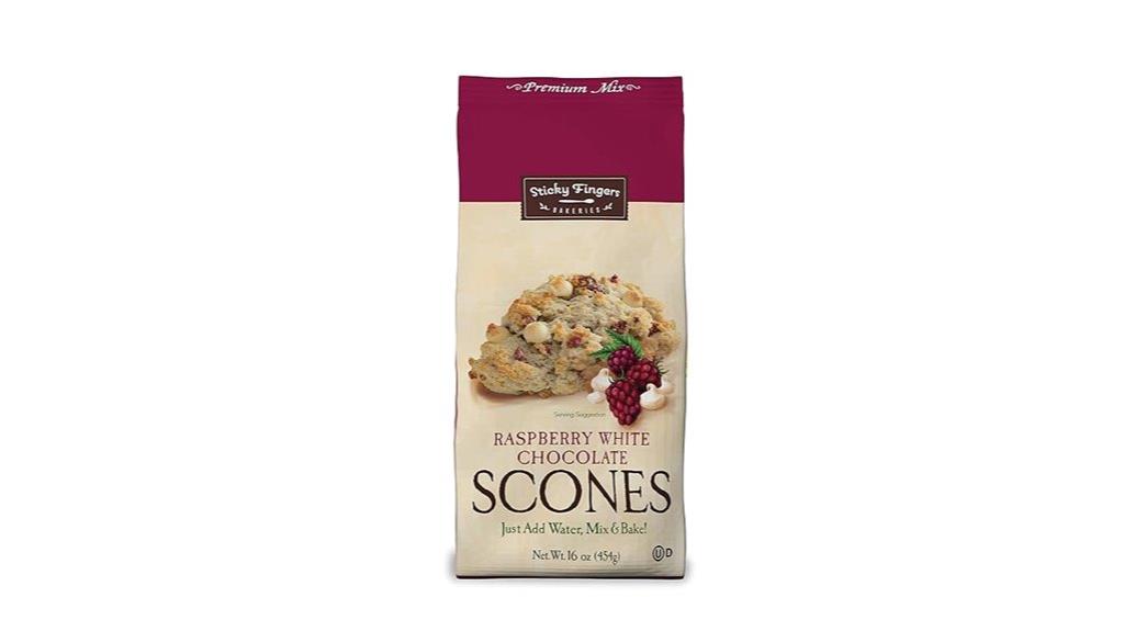 raspberry white chocolate scone