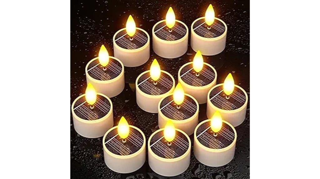 rechargeable solar tea lights