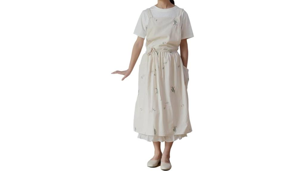 retro cotton waterdrop apron