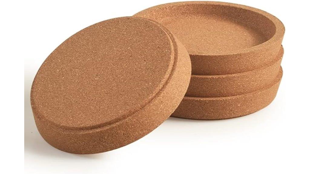 reusable cork coaster set
