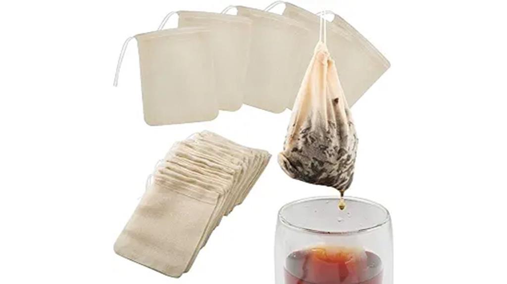 reusable cotton tea bags
