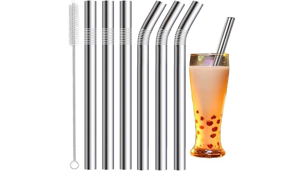 reusable stainless steel straws