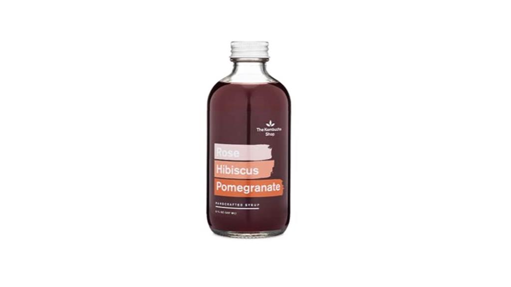rose hibiscus pomegranate syrup