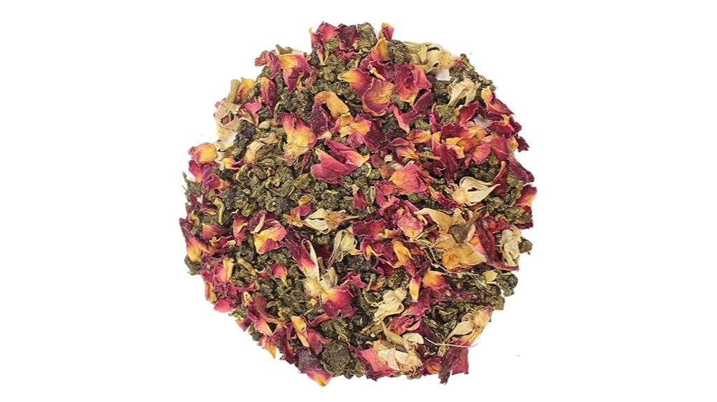 rose oolong tea bag