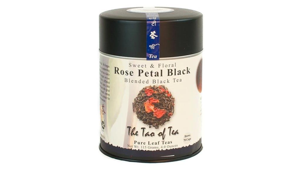 rose petal black tea