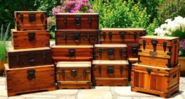 rustic wooden tea chest collection