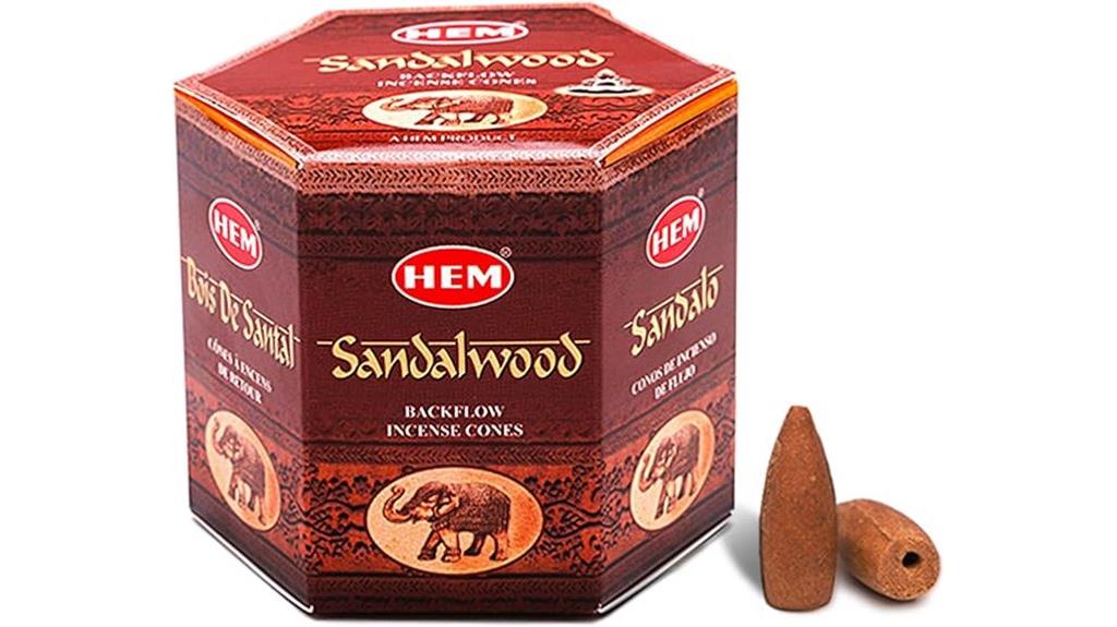sandalwood incense cone pack
