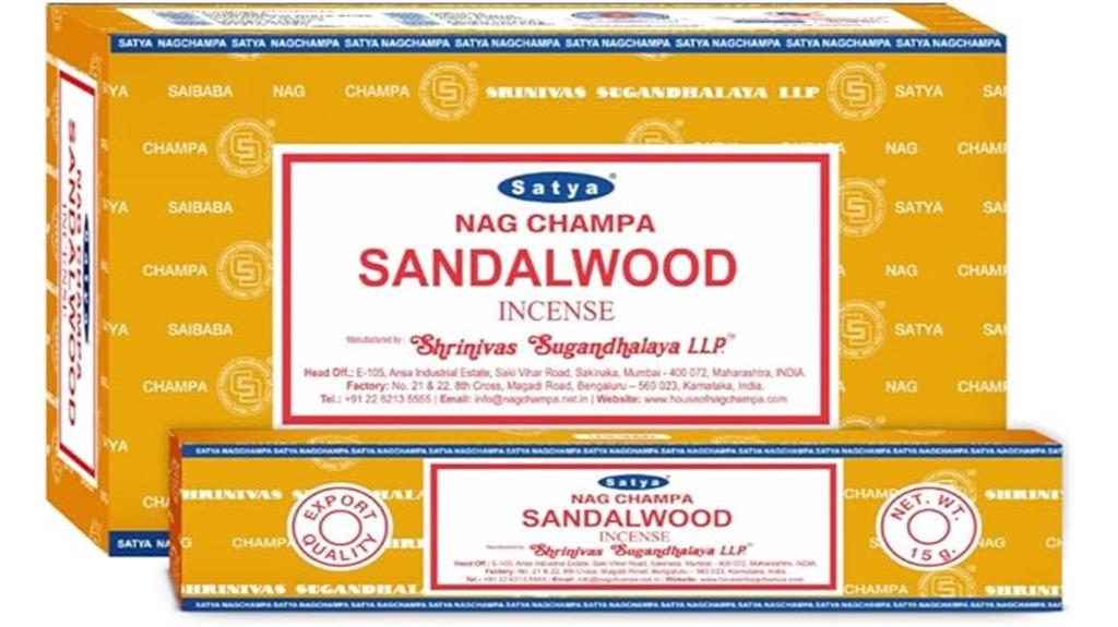 satya sandalwood incense pack