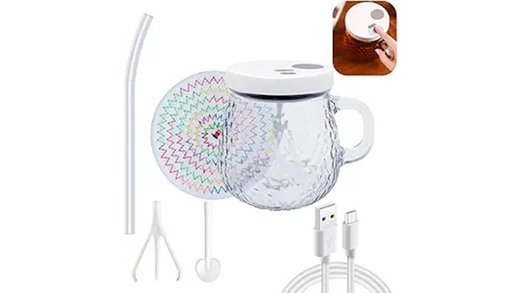 self stirring mug with rods