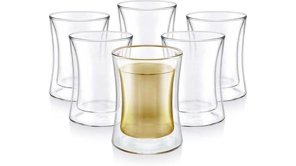 set of six insulated turkish glasses