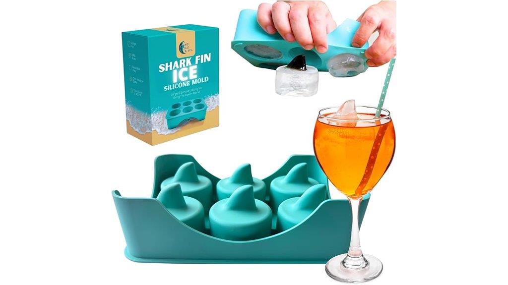 shark fin ice mold