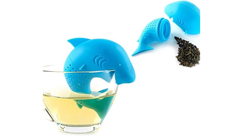 shark shaped silicone tea infuser
