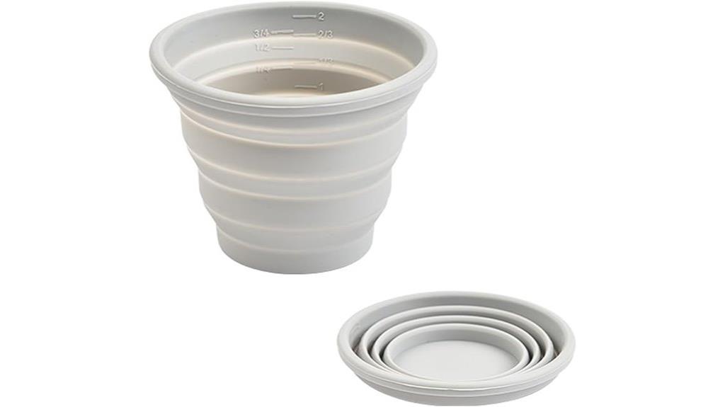 silicone foldable travel cup