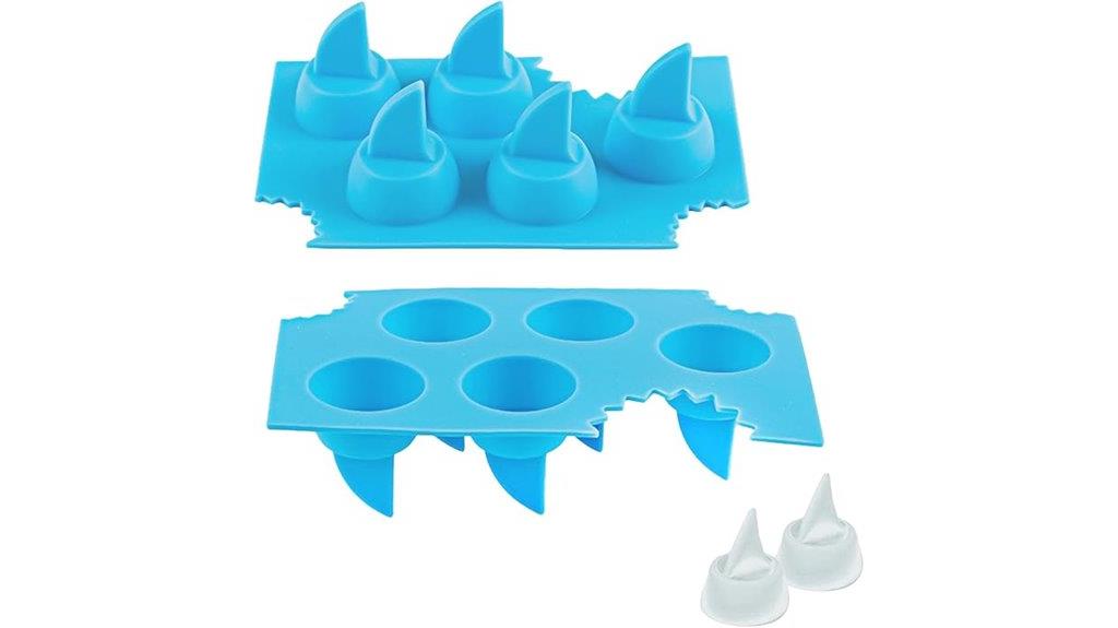 silicone shark fin trays