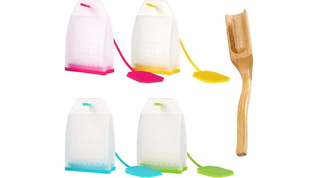 silicone tea infuser set
