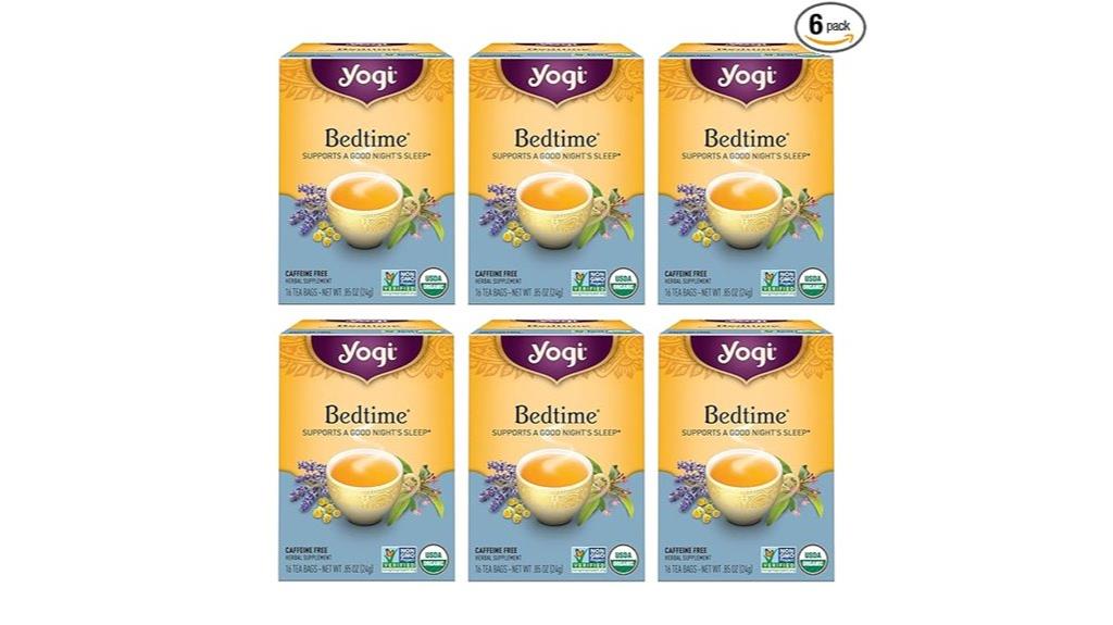 six pack bedtime herbal teas