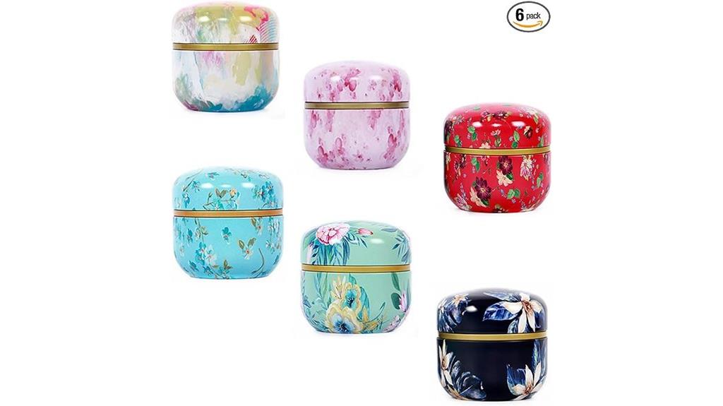 six pack tea tins