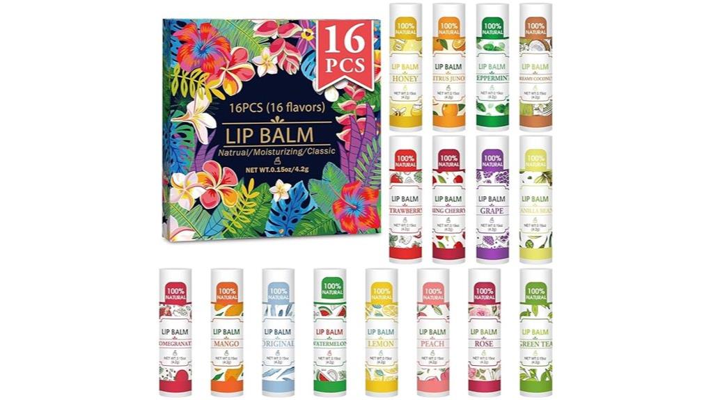 sixteen vitamin e coconut lip balms
