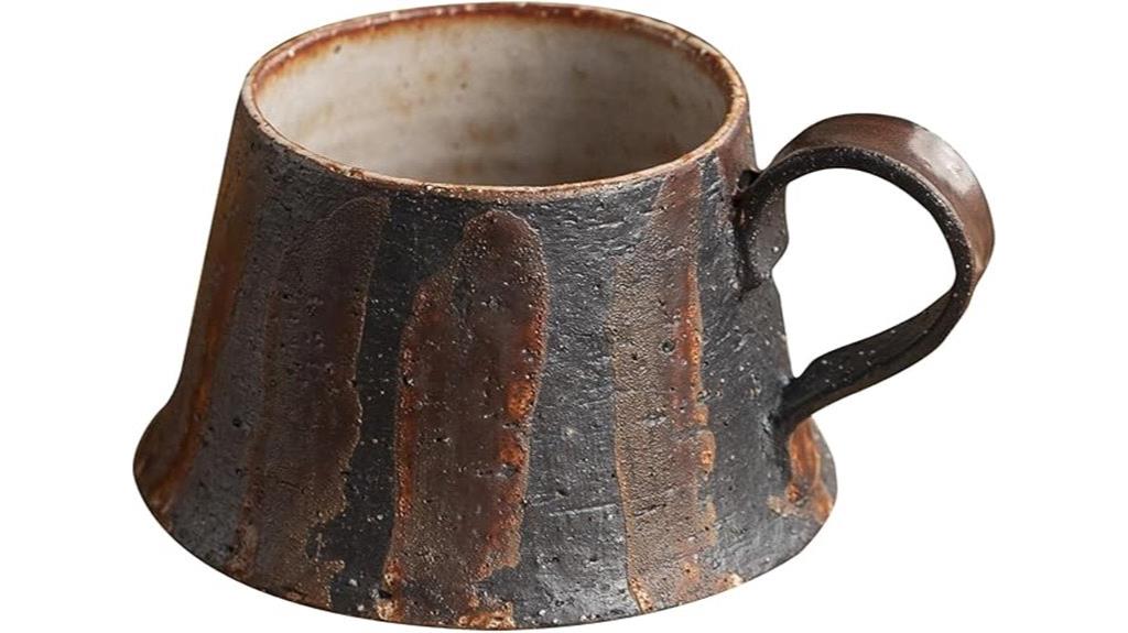 small handcrafted ceramic mug