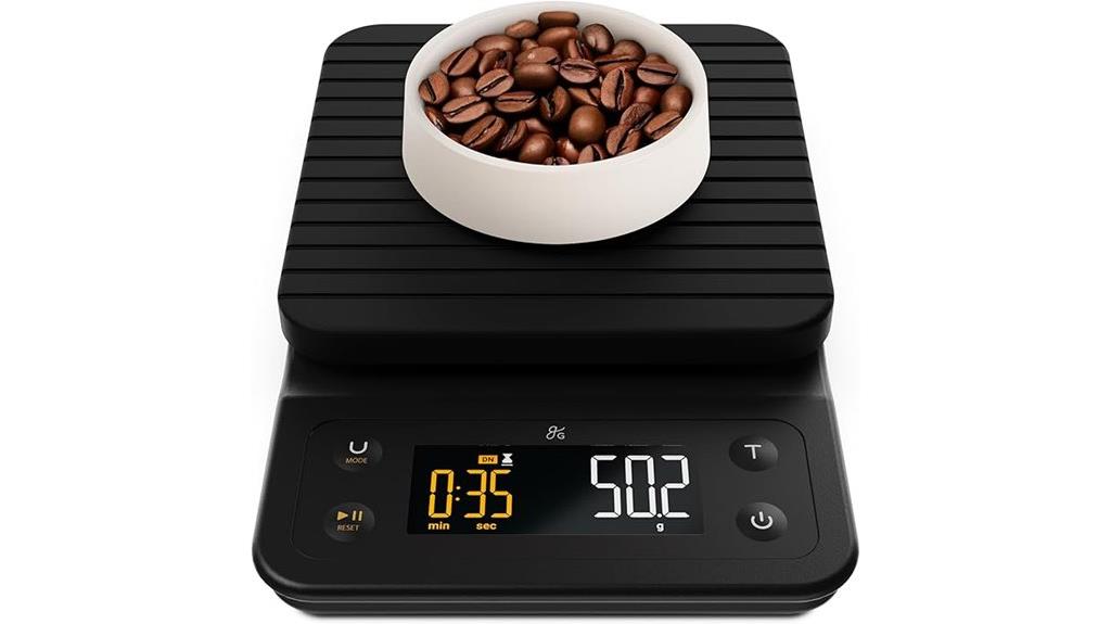 small onyx black coffee scale