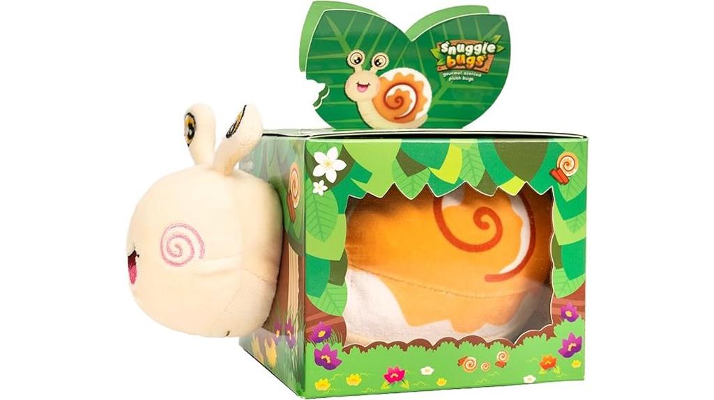 snuggle bugs plush snail