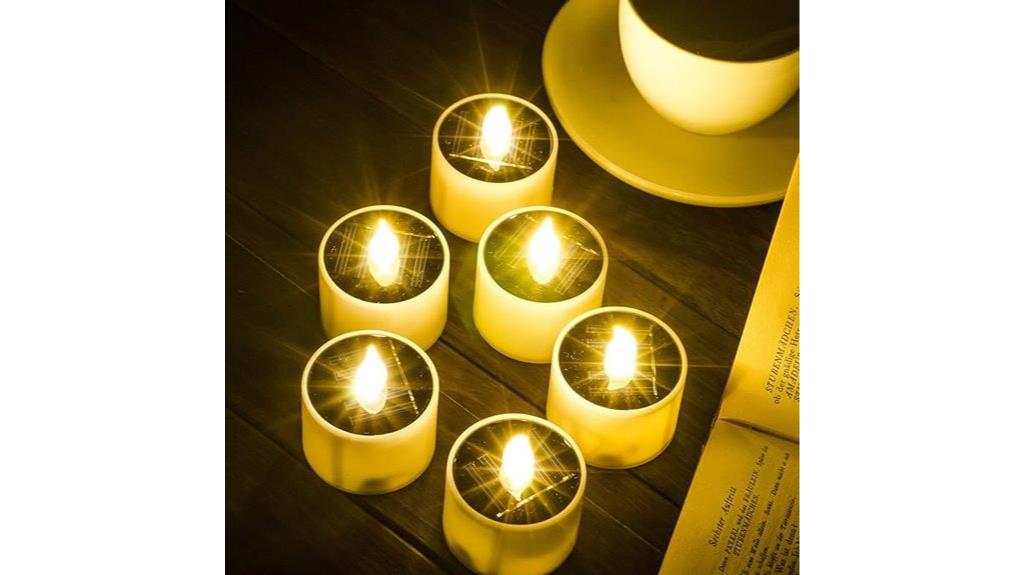solar powered outdoor tea lights