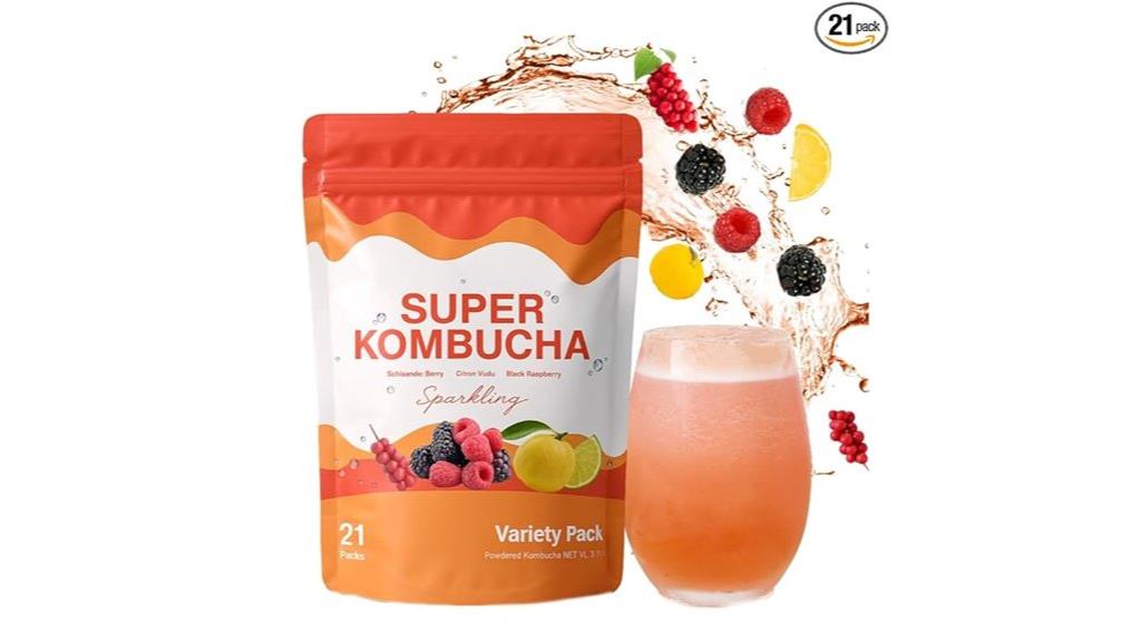 sparkling kombucha powder packets