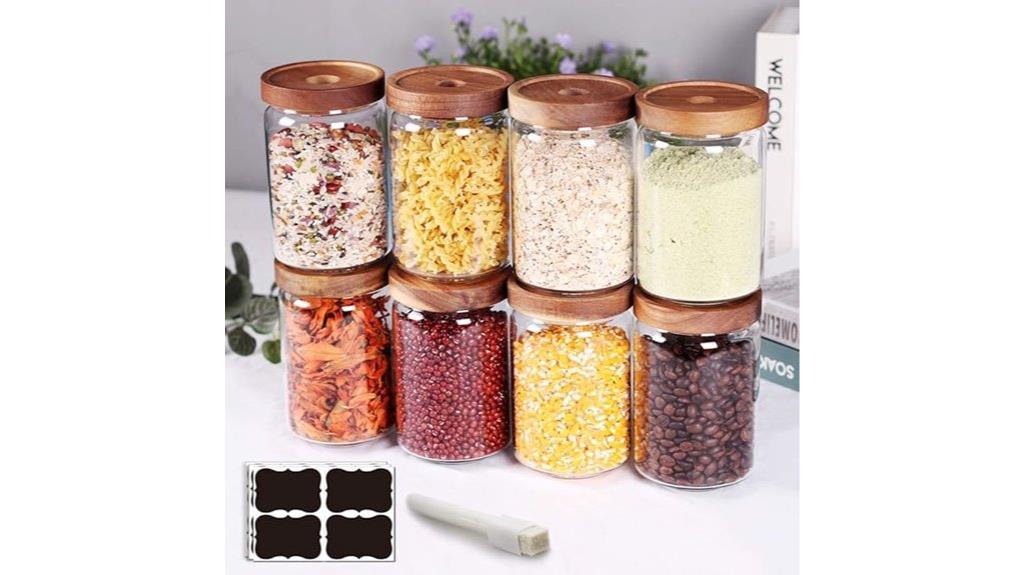 stackable kitchen canisters set