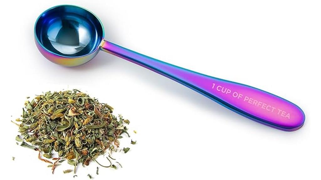 stainless steel tea scoop