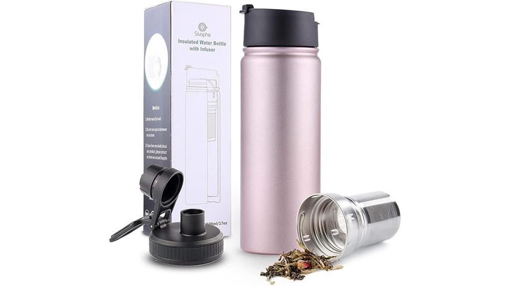 stainless steel tea travel mug