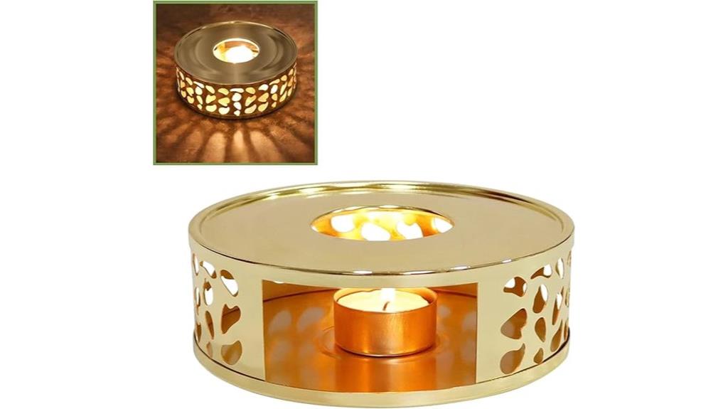 stainless steel teapot warmer