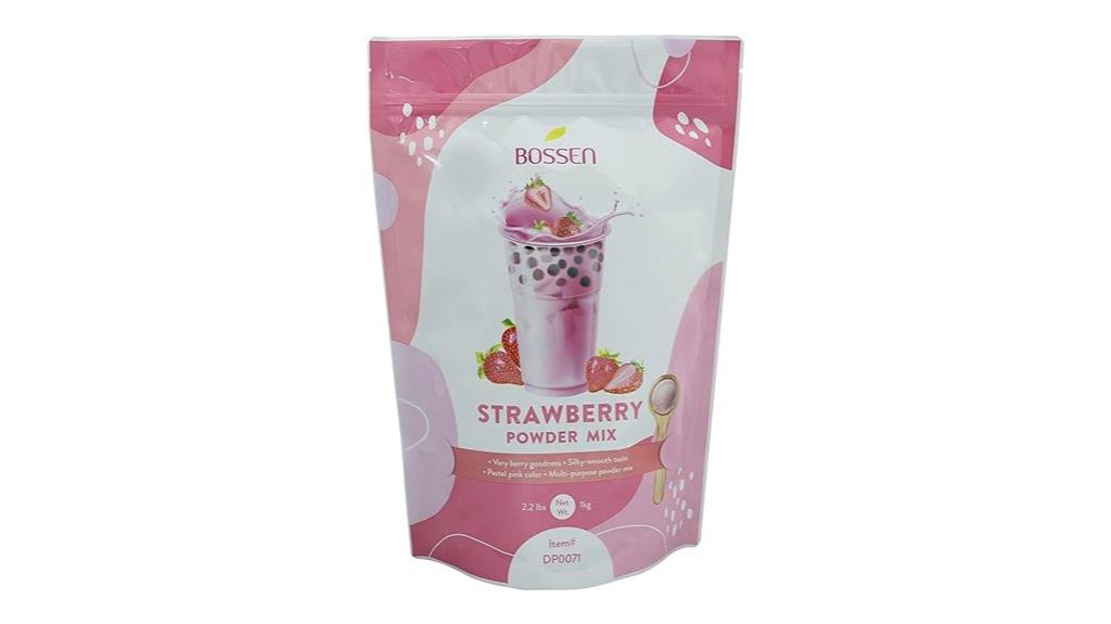 strawberry bubble tea mix