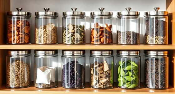 stylish airtight tea containers